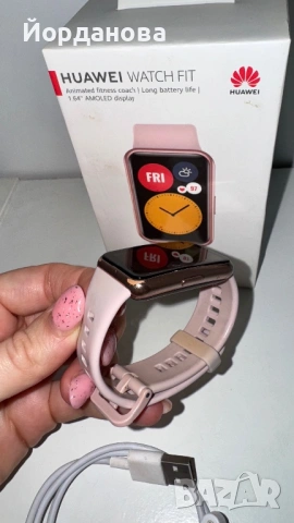 Смарт часовник Huawei watch fit Tia B07 sakura pink, снимка 7 - Дамски - 53356694