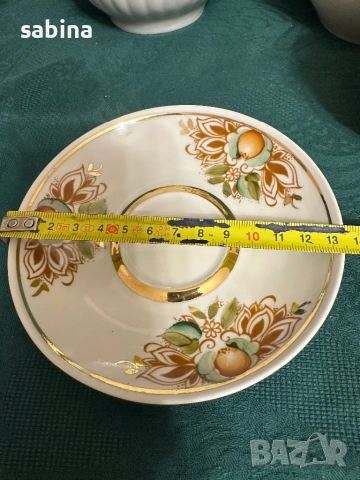 Съветски ръчно рисуван сервиз, Полонски завод, СССР, снимка 10 - Сервизи - 53218485