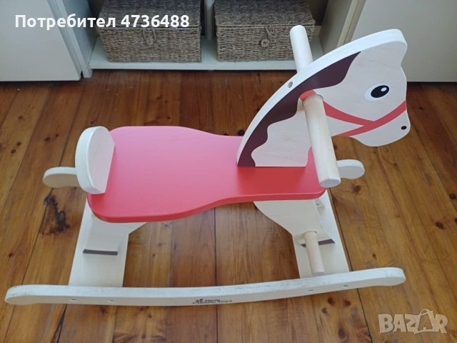 Дървено люлеещо конче, снимка 6 - Играчки за стая - 53467308