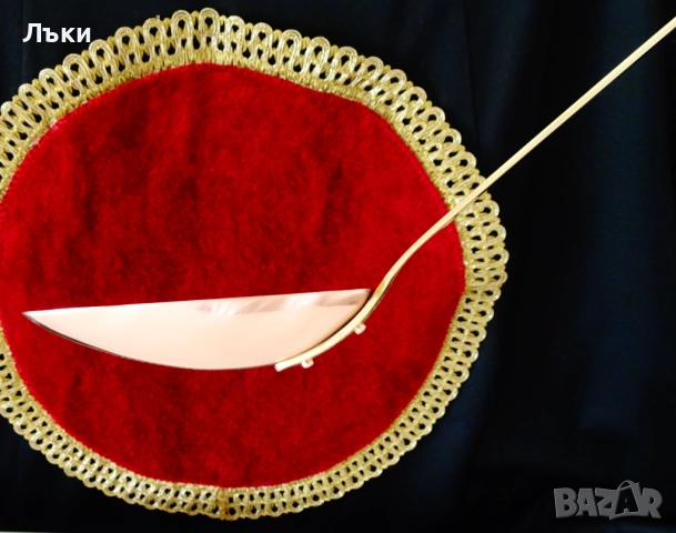 Медна лъжица за сос,сосове,коктейли,чиста червена мед. , снимка 4 - Антикварни и старинни предмети - 51773105