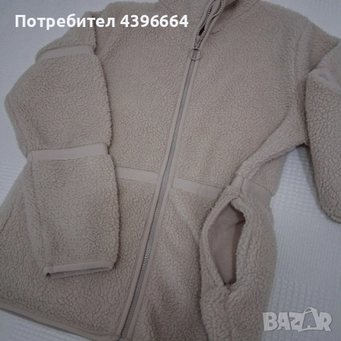 дамско горнище от мъхеста материя с цип., снимка 3 - Блузи с дълъг ръкав и пуловери - 51491102