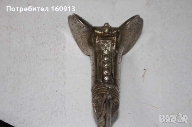 Стар османски балкански сребърен ятаган. Сребърна дръжка., снимка 15 - Антикварни и старинни предмети - 51444316