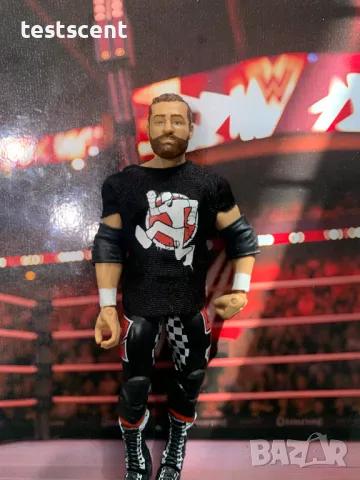 Екшън фигура WWE Sami Zayn Elite Сами Зейн Bloodline Mattel играчка figure + removable t-shirt, снимка 5 - Колекции - 48429997