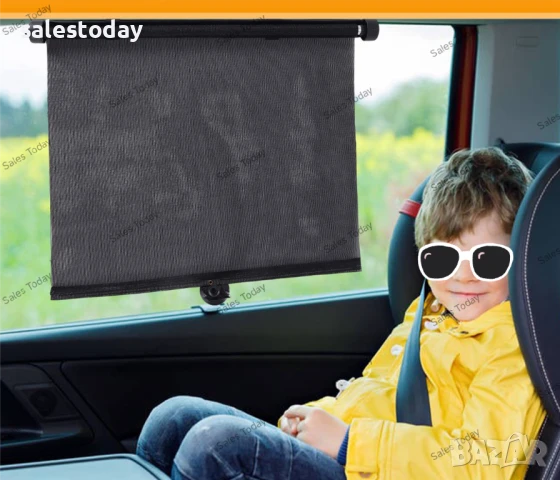 щори за странични прозорци на автомобил, щори за кола, 2 размера 
