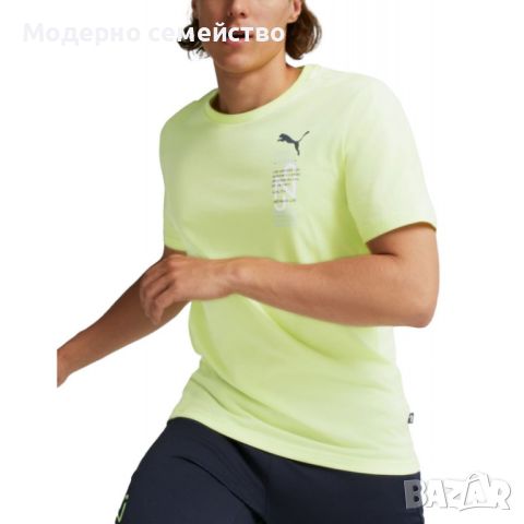 Мъжка тениска puma x neymar jr 24 7 graphic tee yellow, снимка 1 - Тениски - 46783106