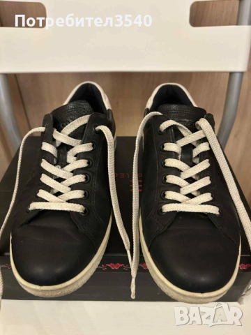 Дамски черни кецове Ecco, снимка 9 - Кецове - 51482015