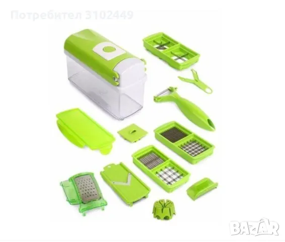 Многофункционално кухненско ренде Nicer Dicer Plus, снимка 3 - Други - 49842775