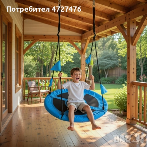 Люлка "Щъркелово гнездо" — здрава, удобна и подходяща за деца и възрастни до 150 кг, снимка 2 - Градински мебели, декорация  - 53342068