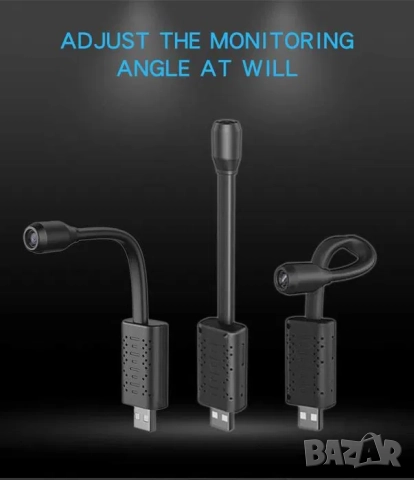 Скрита Wi-Fi камера с USB накрайник, видеонаблюдение, шпионска камера, снимка 4 - IP камери - 52208675