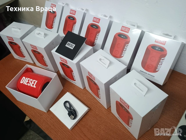 Bluetooth колонка DIESEL. 10 бр. Чисто нови с фолиото на кутиите. Неразопаковани! , снимка 11 - Bluetooth тонколони - 54038607