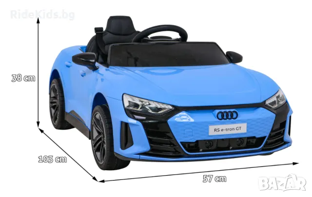 Audi RS E-Tron GT 12V – Детска акумулаторна кола, Синя, EVA гуми, снимка 4 - Детски велосипеди, триколки и коли - 50420834