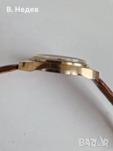 SLAVA cal. 2414, 21 руб. камъка, ръчно нав-е, made in USSR каса – 37мм, снимка 6 - Мъжки - 54234373