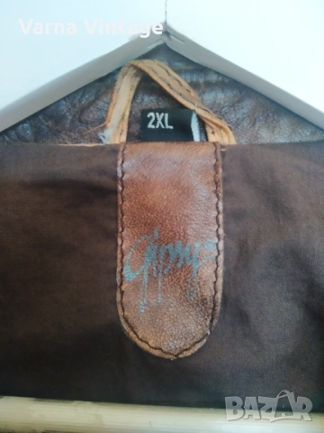 Мъжко кожено яке Gipsy, размер 2XL., снимка 3 - Якета - 53040906