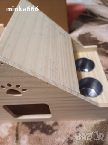 Дървена къщичка за папагали и др птици