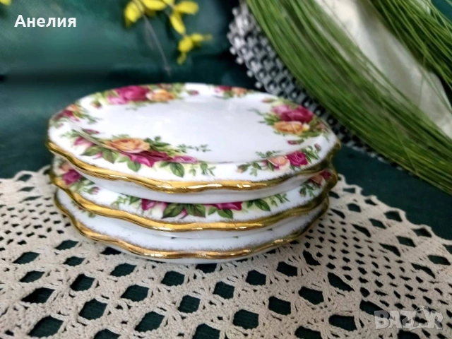 Royal Albert old country rose 🌹, снимка 11 - Чинии - 54189625