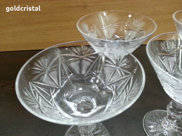  кристални чаши , снимка 11 - Антикварни и старинни предмети - 28757164