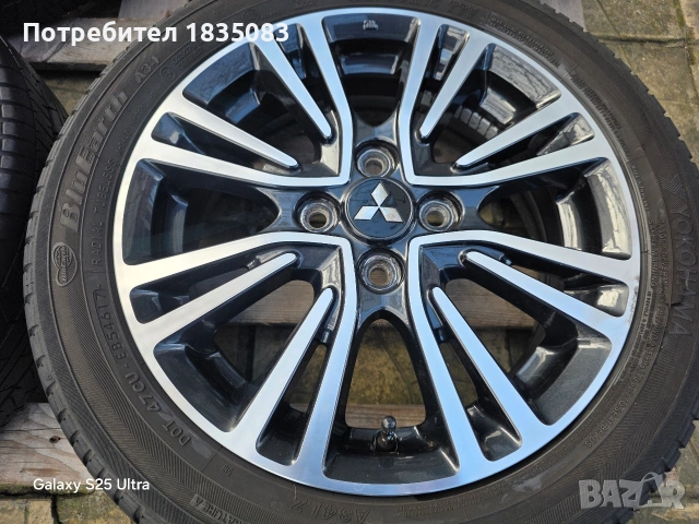 Лети джанти 15ки 4х100 Mitsubishi + летни гуми 175/15/15 Yokohama, снимка 6 - Гуми и джанти - 53044969