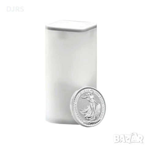 Сребърна монета Британия, снимка 4 - Нумизматика и бонистика - 53235044