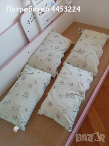 Обиколници за детски легла,матрак от алое вера и чаршафчета, снимка 4 - Спално бельо и завивки - 51496097