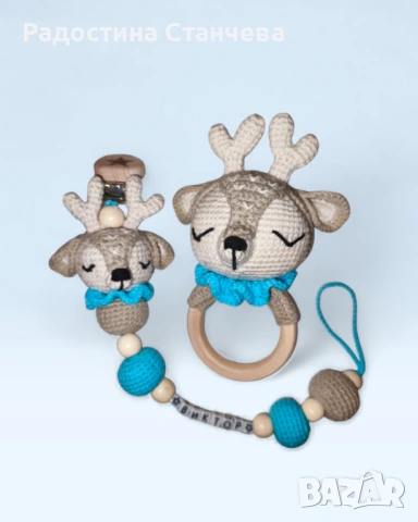 Дрънкалка, клипс за биберон, снимка 4 - Прибори, съдове, шишета и биберони - 53442554