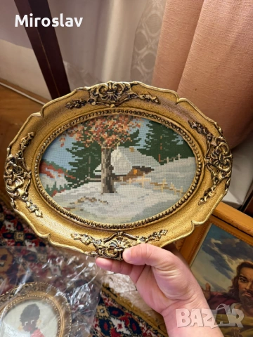 Гоблен Ръчна изработка - с дървена рамка