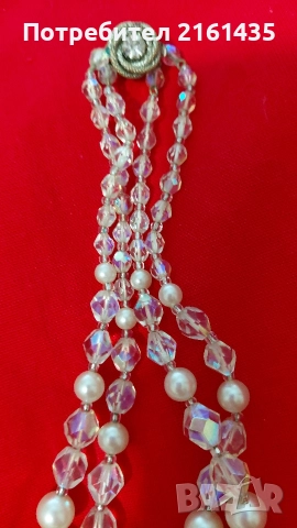 Прекрасно колие от 60-те години на миналия век Яблонекс Чехословакия , снимка 3 - Антикварни и старинни предмети - 52932730