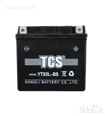 Акумулатор за мотор 4AH YTX5L-BS мотоциклет, мотопед и АТВ, снимка 2 - Аксесоари и консумативи - 54004350