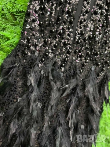 рокля с пера и перли , снимка 3 - Рокли - 51629067