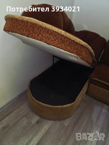 Разтегателен ъглов диван комплект , снимка 3 - Дивани и мека мебел - 52415118