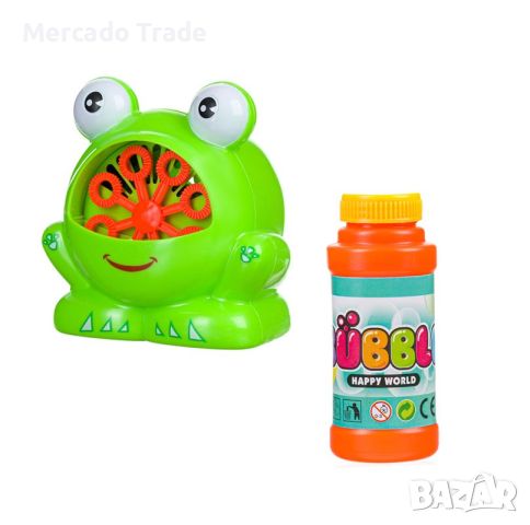Машинка за балончета Mercado Tarde, Жаба, Зелен, снимка 1 - Електрически играчки - 45837679