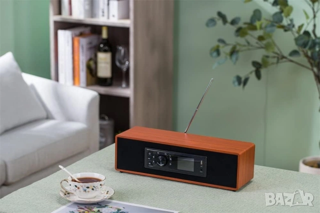 AOVOTO DAB+/FM Радио с Bluetooth, Цветен Дисплей и Дистанционно, снимка 8 - Bluetooth тонколони - 53383866