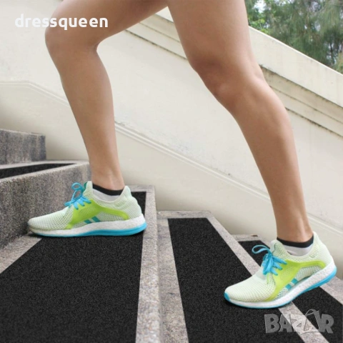 4856 Комплект противоплъзгащи ленти за стълби от алуминиев оксид (10х76 см), снимка 2 - Други стоки за дома - 53709504