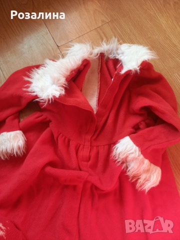 Коледна рокличка 122/128, полар, снимка 3 - Детски рокли и поли - 52855949