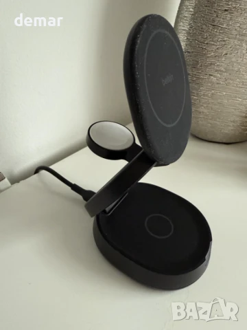 Зарядно устройство Belkin MagSafe, 3-в-1 безжична зарядна станция, Qi2, снимка 8 - Безжични зарядни - 51213664