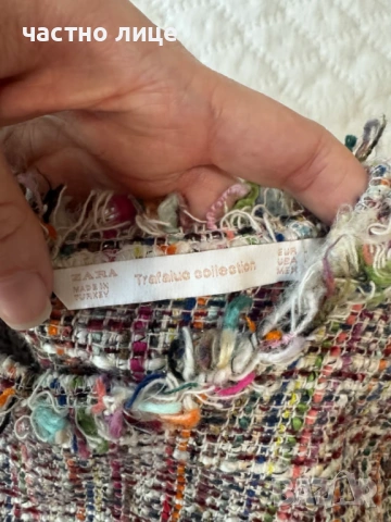 Уникална дамска букле блузка ZARA, снимка 4 - Тениски - 53365962