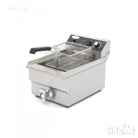 Фритюрник 16 л - с кран, студена зона и регулируем термостат