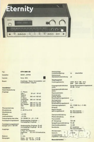 Sony STR 6800 SD / Стерео ресийвър, снимка 14 - Ресийвъри, усилватели, смесителни пултове - 48080104