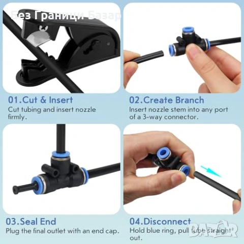 Нов Комплект капково напояване Градинска напоителна система, 16 дюзи , снимка 5 - Напояване - 53842854