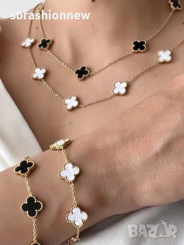 Van Cleef гердан с 5 детелинки