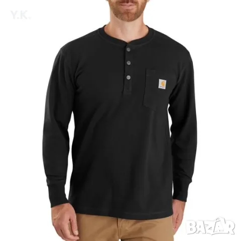 Оригинална мъжка блуза Carhartt Henley, снимка 4 - Блузи - 47178363