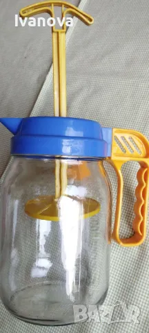 Кана стъклена за сокове , айрян и др.