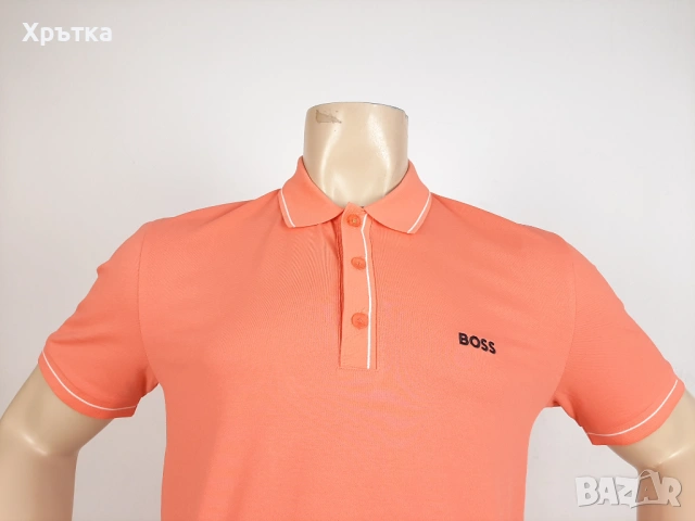 Hugo Boss Paule - Оригинална мъжка тениска с яка р-р L, снимка 5 - Тениски - 54151954