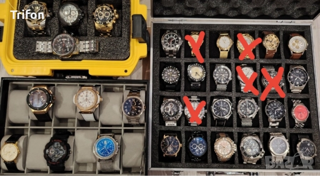 Bulova , Raymond Weil , Seiko , Casio , Fossil , Festina , Invicta