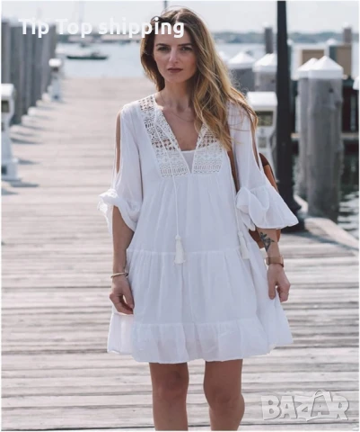 Плажна туника – бохемски стил с елегантна лекота, снимка 2 - Туники - 49977777