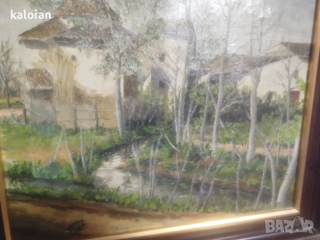 Антикварна испанска картина. Масло на платно . Подписана авторска творба. Толкова е реалистична на ж, снимка 4 - Картини - 51285783