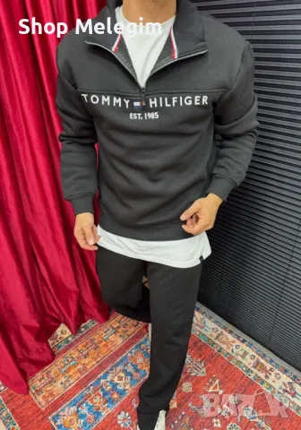 Tommy Hilfiger ватирана блуза, снимка 1 - Блузи - 48006467