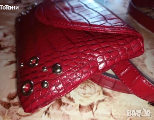 CAROLINE BISS Нова Кожена Дамска Чанта с Етикет, снимка 3 - Чанти - 50778371