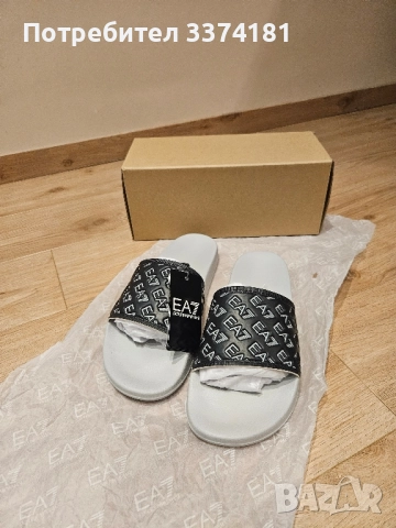 Мъжки джапанки EA7, снимка 3 - Мъжки чехли - 52296202