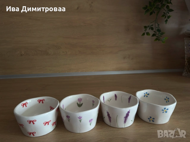 Комплект керамични чашки за кафе/чай 