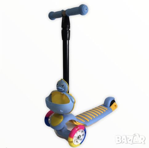 Детски скутер с LED светещи колела, снимка 4 - Скутери и тротинетки - 46366808